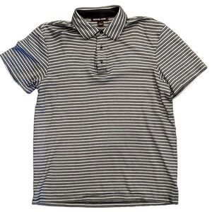 Michael Kors L 100% cotton short sleeve polo shirt with stripes.